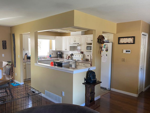 Kitchen renovation before and after