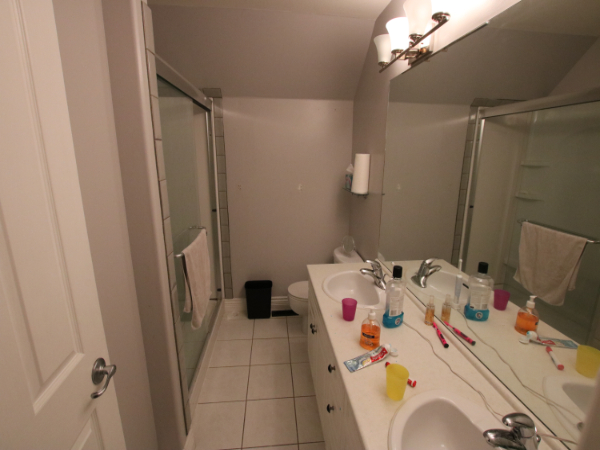 Bathroom renovation before and after