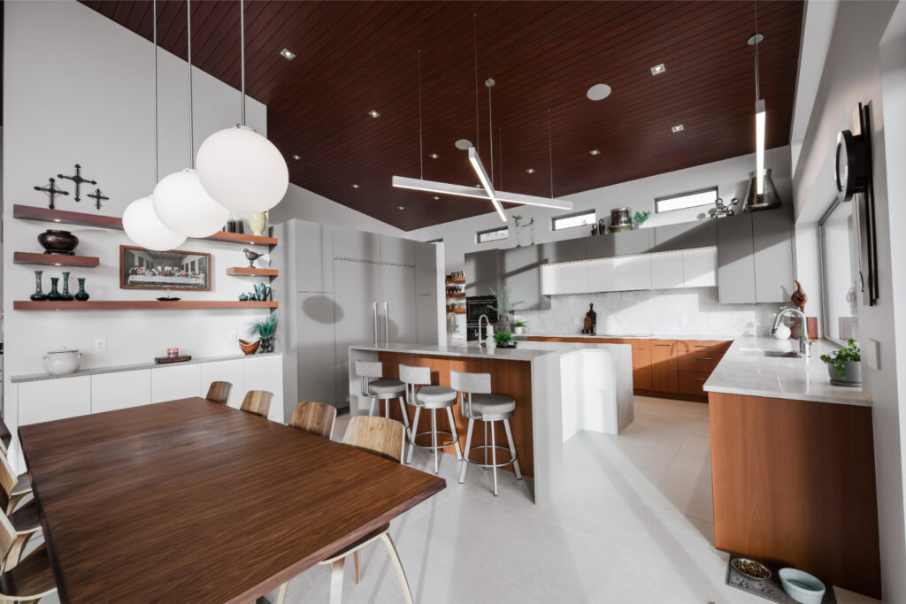 Luxurious dining room in West Vancouver