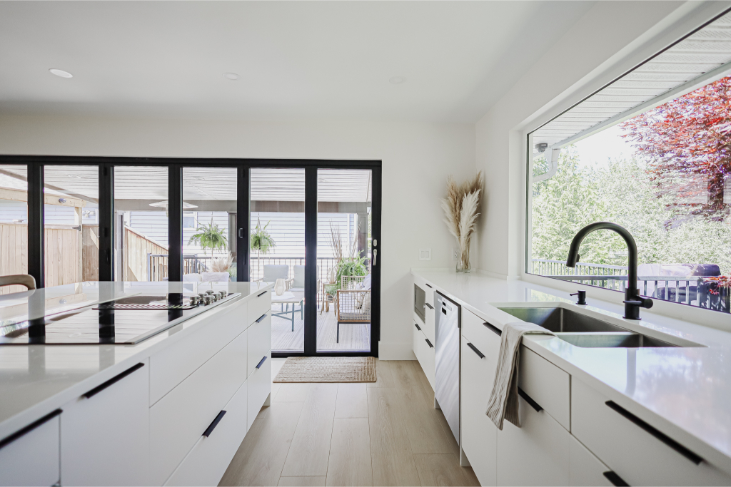 Matte black sink installation in Whistler